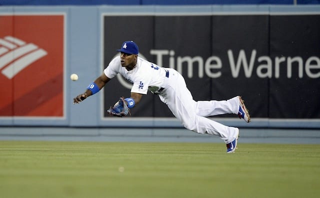 Dodgers Video: Yasiel Puig Opens Game With Diving Catch