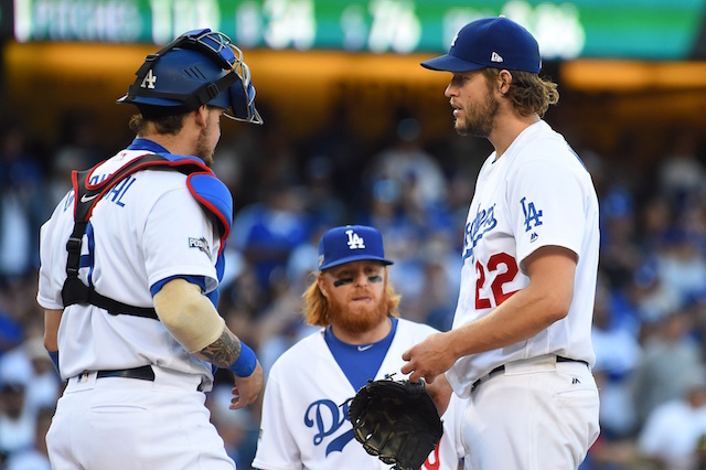 Yasmani-grandal-clayton-kershaw-justin-turner