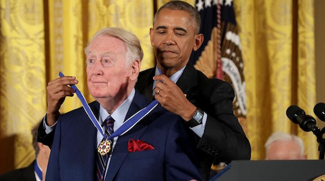 Barack Obama, Vin Scully