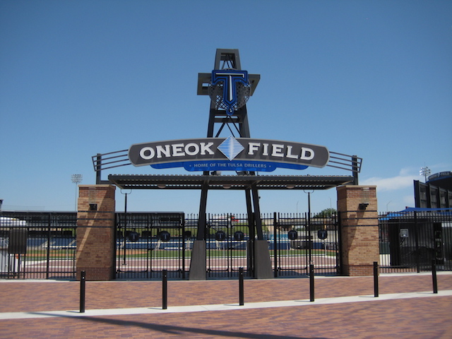 ONEOK Field, home of the Tulsa Drillers, Double-A affiliate of the Los Angeles Dodgers