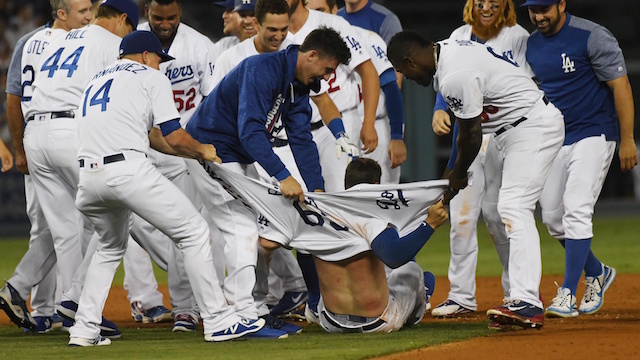 Austin-barnes-cody-bellinger-kyle-farmer-adrian-gonzalez-kiké-hernandez-rich-hill-yasiel-puig-justin-turner