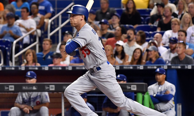 Los Angeles Dodgers first baseman Cody Bellinger hits for the cycle