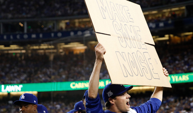 Rich Hill sign, Los Angeles Dodgers, Dodger Stadium