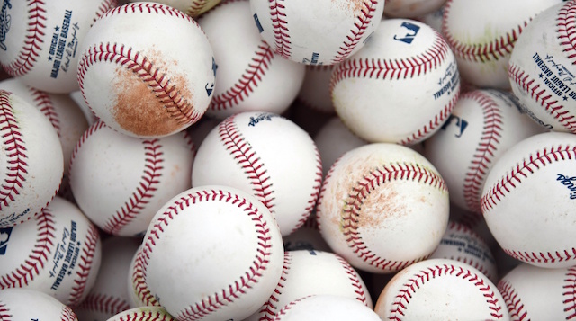 General view of baseballs