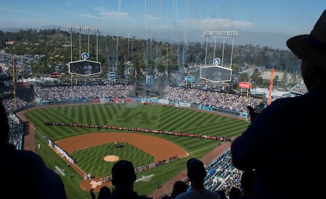 Dodger Stadium view, 2018 Opening Day