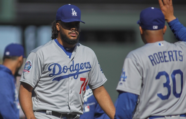 Kenley Jansen, Dave Roberts, Dodgers win