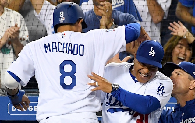 Bob Geren, Manny Machado, Dave Roberts