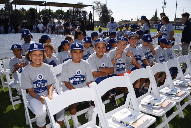 Los Angeles Dodgers Foundation 50th Dreamfield, Dodgers RBI kids