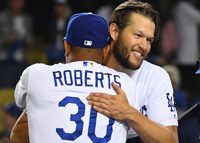 Clayton Kershaw, Dave Roberts, Dodgers win, 2018 NLDS