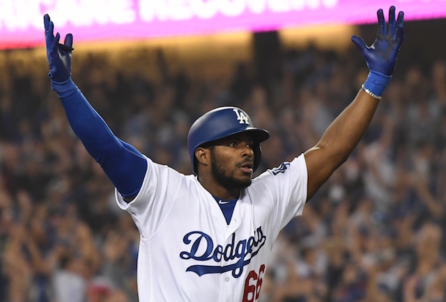 Yasiel Puig, 2018 World Series
