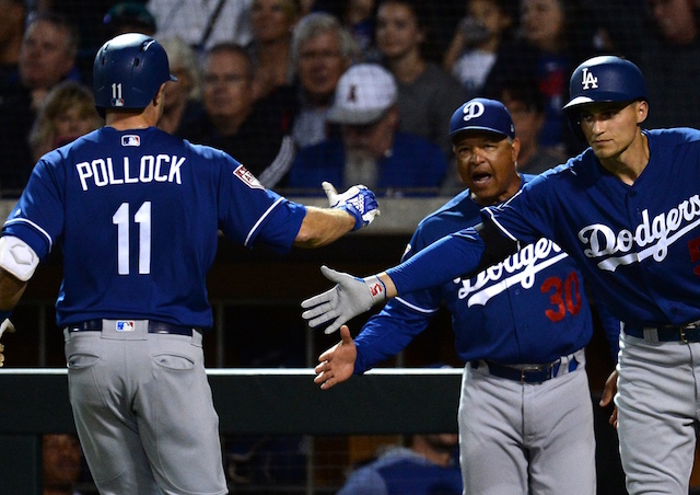 A.J. Pollock, Dave Roberts, Corey Seager