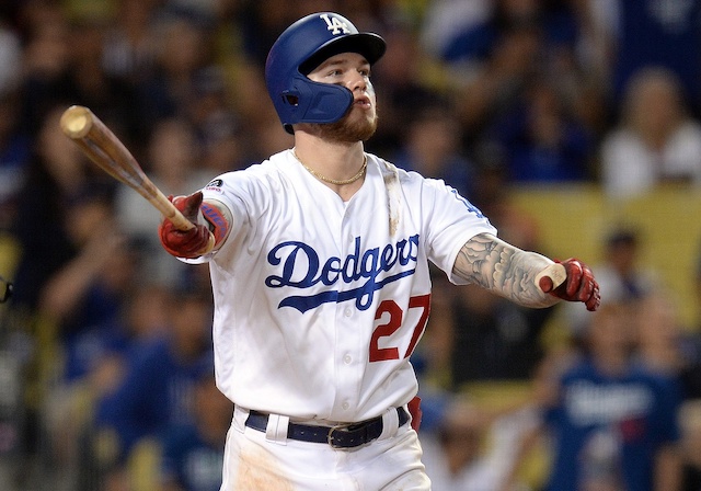 Los Angeles Dodgers outfielder Alex Verdugo hits a walk-off home run