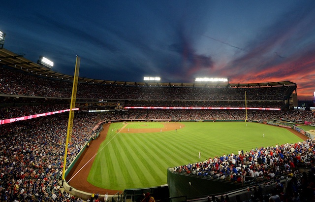 General view of Angel Stadium