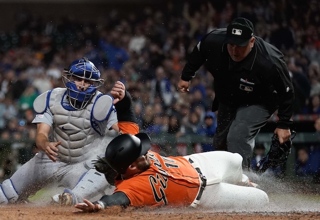 Los Angeles Dodgers catcher Austin Barnes against the San Francisco Giants