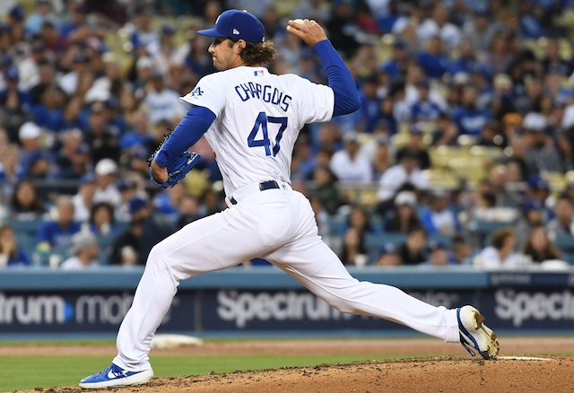 Los Angeles Dodgers relief pitcher JT Chargois against the San Francisco Giants