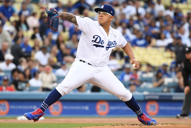 Los Angeles Dodgers pitcher Julio Urias in a spot start against the San Francisco Giants