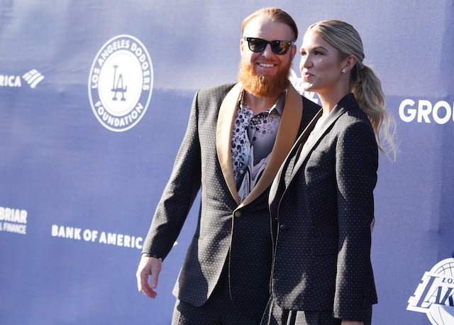 Justin Turner, Kourtney Turner, 5th Annual Los Angeles Dodgers Foundation Blue Diamond Gala