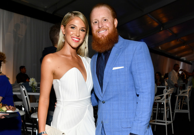 Justin Turner, Kourtney Turner, Los Angeles Dodgers Foundation Blue Diamond Gala