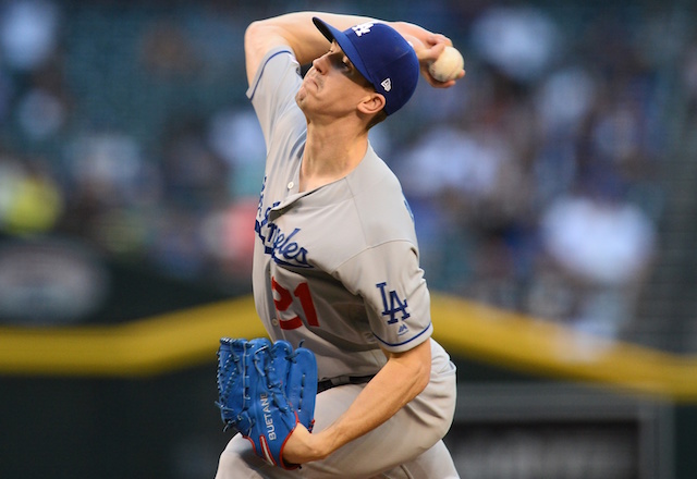 Los Angeles Dodgers starting pitcher Walker Buehler against the Arizona Diamondbacks