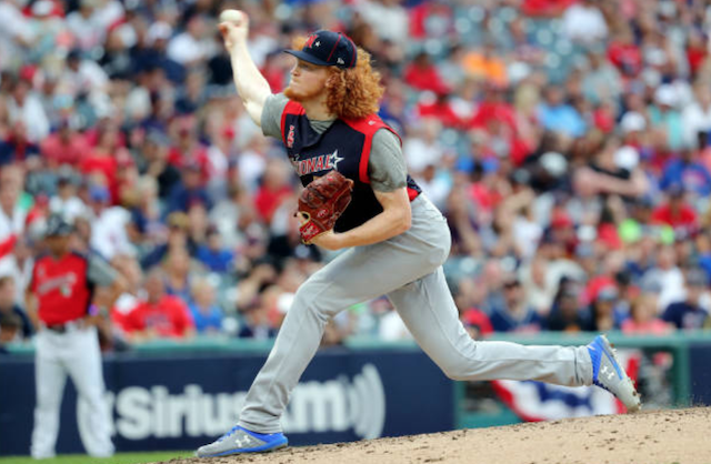 Los Angeles Dodgers pitching prospect Dustin May in the 2019 MLB Futures Game