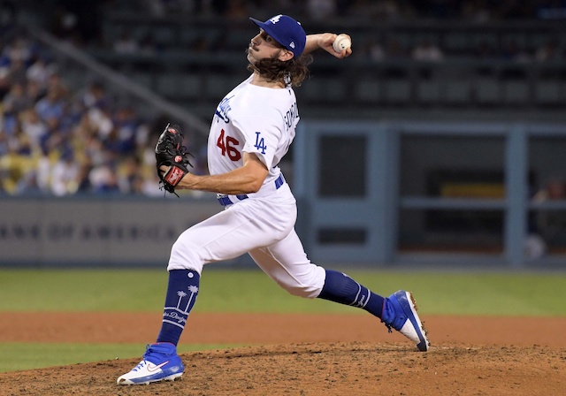 Los Angeles Dodgers pitcher Tony Gonsolin against the St. Louis Cardinals