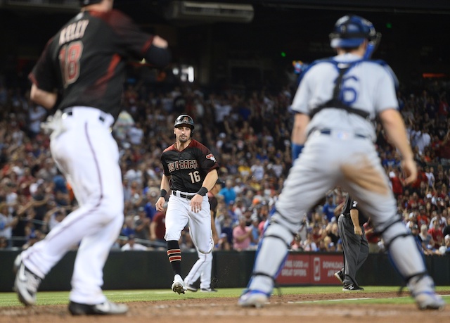 Los Angeles Dodgers catcher Will Smith waits for a throw at home plate