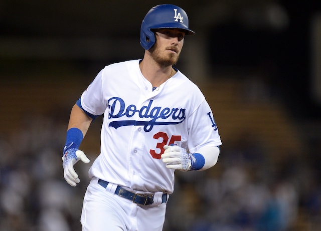 Los Angeles Dodgers All-Star Cody Bellinger rounds the bases after hitting a home run at Dodger Stadium