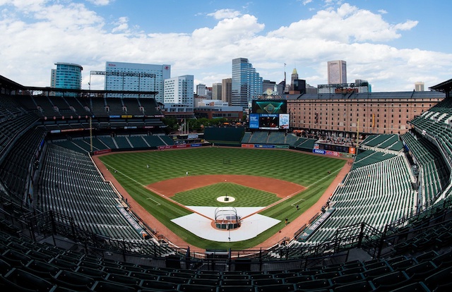 General view of Oriole Park at Camden Yards