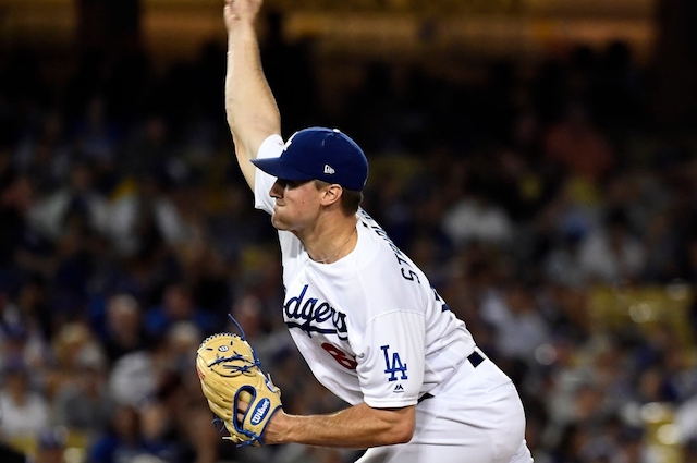 Los Angeles Dodgers pitcher Ross Stripling against the Colorado Rockies