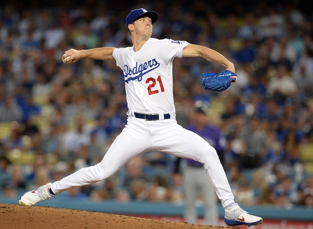 Los Angeles Dodgers pitcher Walker Buehler against the Colorado Rockies