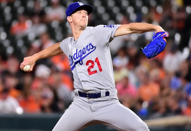 Los Angeles Dodgers pitcher Walker Buehler against the Baltimore Orioles