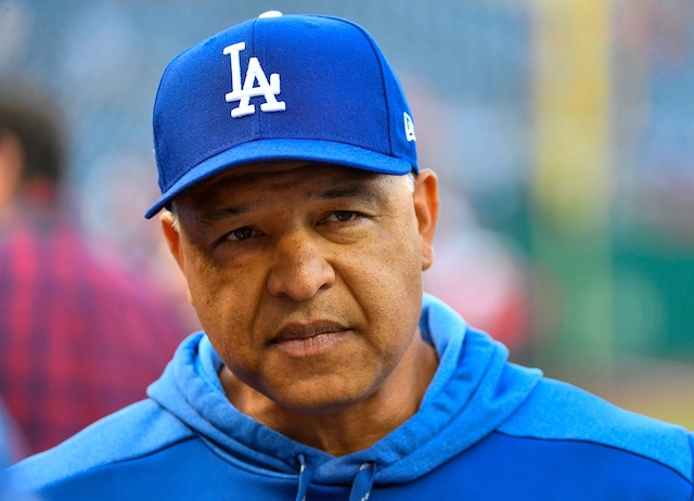 Los Angeles Dodgers manager Dave Roberts before Game 4 of the 2019 NLDS