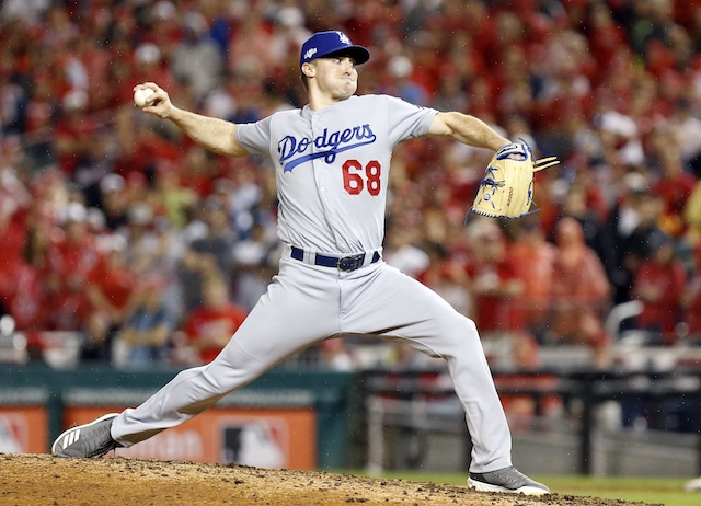 Los Angeles Dodgers pitcher Ross Stripling in Game 4 of the 2019 NLDS