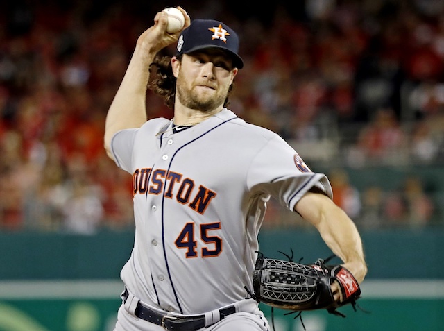 Houston Astros starting pitcher Gerrit Cole