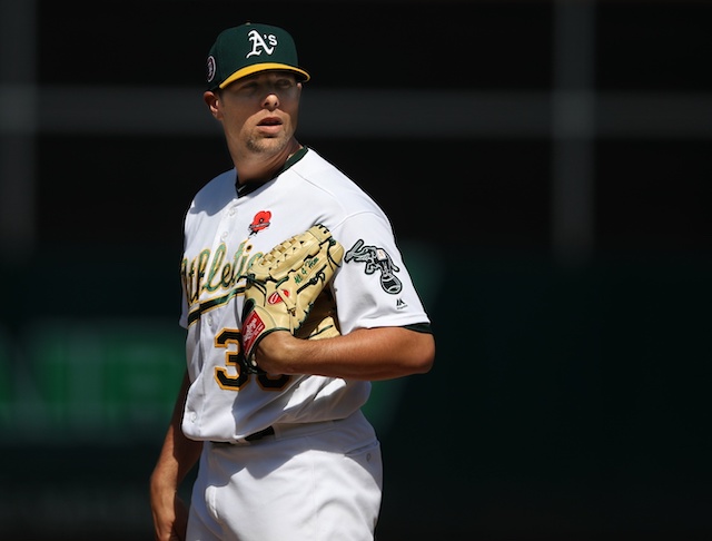 Oakland Athletics relief pitcher Blake Treinen