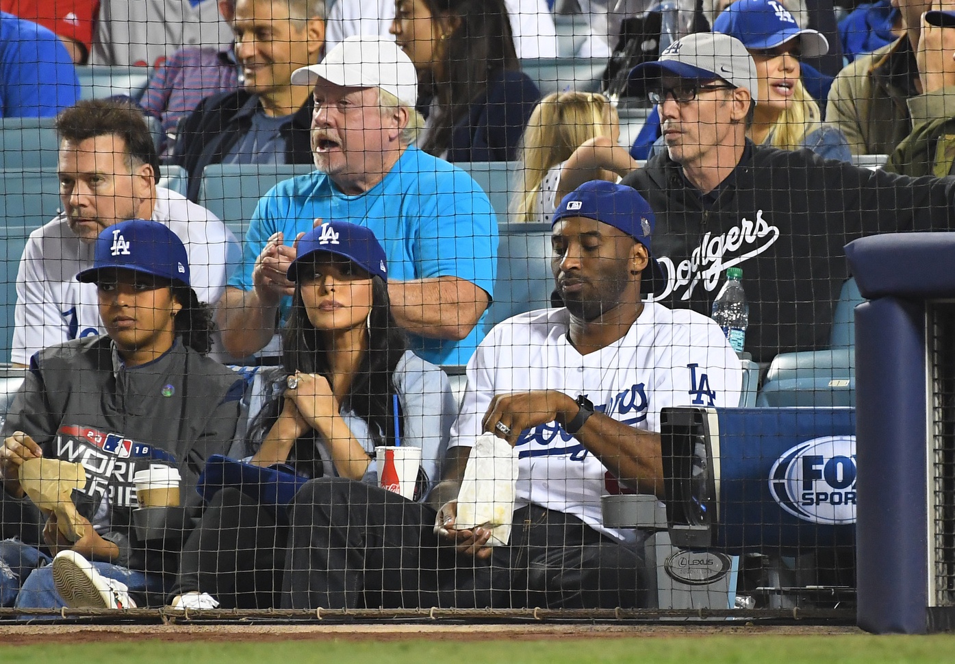 Kobe Bryant at Los Angeles Dodgers