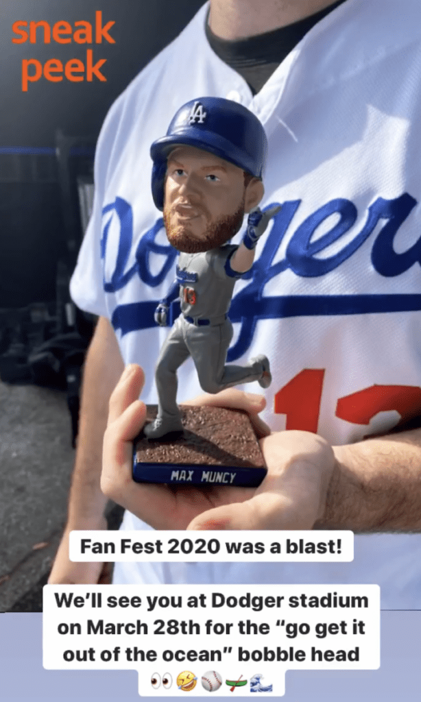 2020 Max Muncy bobblehead