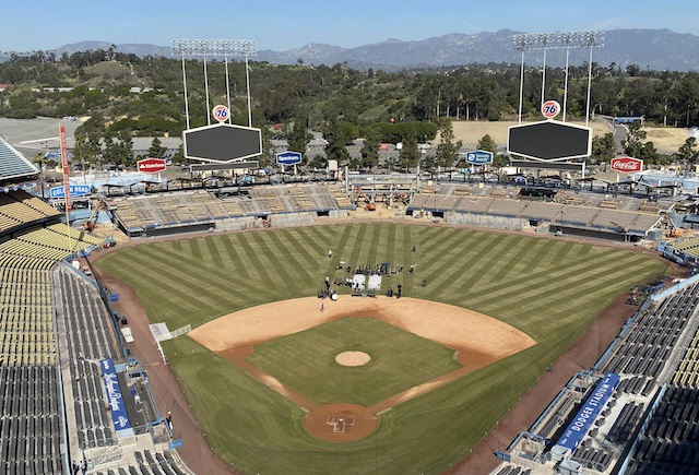 Dodger Stadium construction