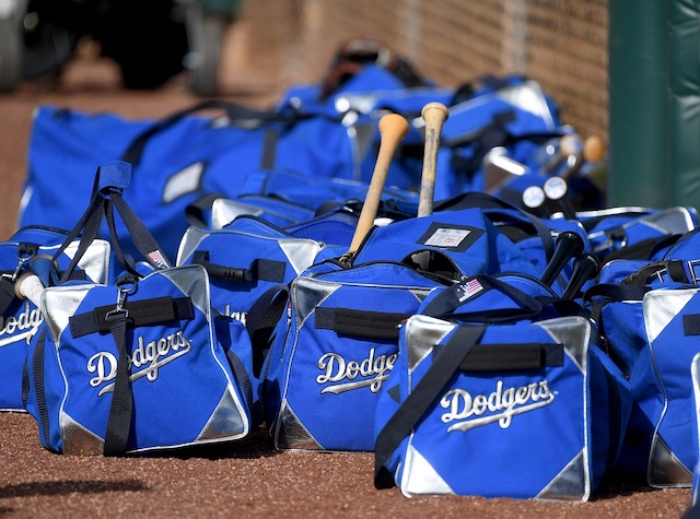 Dodgers bags, 2020 Spring Training