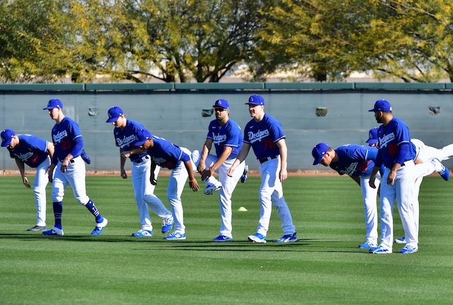 Scott Alexander, Josh Sborz, Walker Buehler, Caleb Ferguson, Jordan Sheffield, 2020 Spring Training