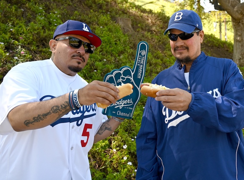 Dodgers fans, Dodger dog, 2020 Opening Day