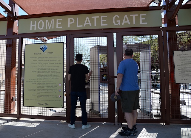 Fans, Camelback Ranch entrance