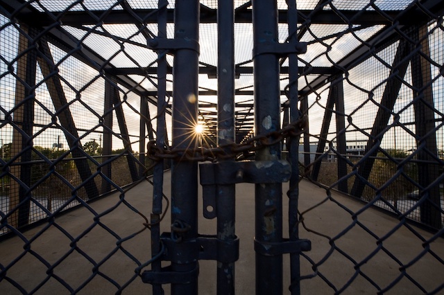 Locked gate