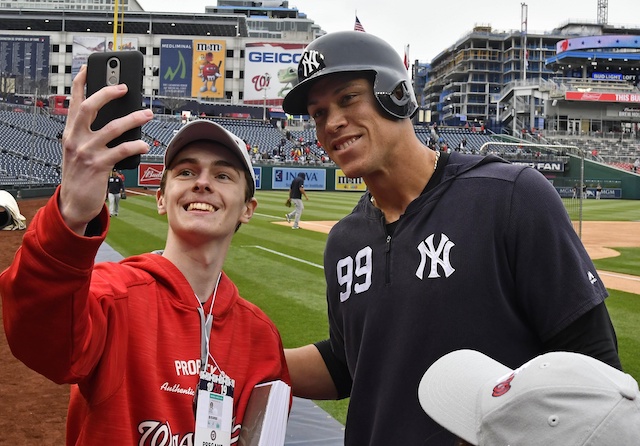 Aaron Judge, Washington Nationals fan