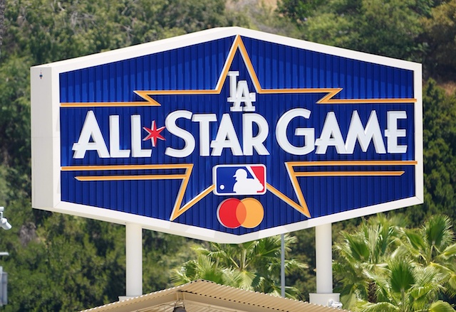 All-Star Game logo, Dodger Stadium pavilion sign