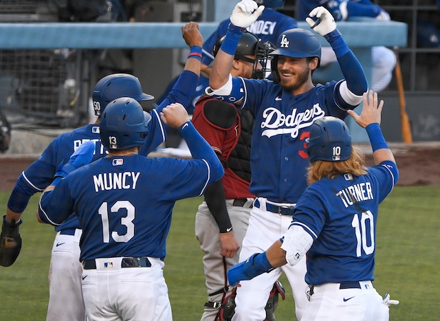 Cody Bellinger, Mookie Betts, Max Muncy, Justin Turner, 2020 Spring Training