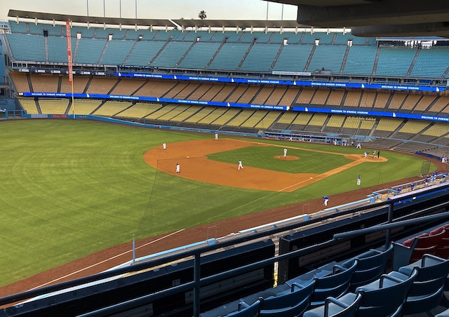 Dodger Stadium view, 2020 Spring Training