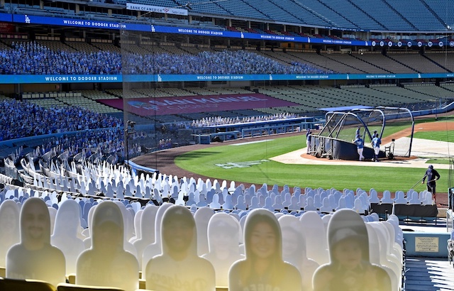 Dodgers fans cutouts