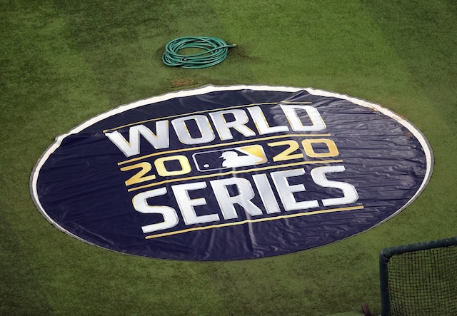 2020 World Series mound cover