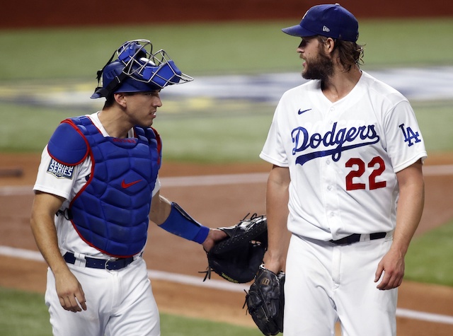 Austin Barnes, Clayton Kershaw, 2020 World Series